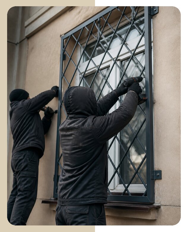 Установка антивандальных решеток на окна в Майкопе